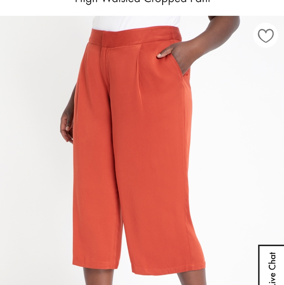 Cropped high waist slacks - Picture 2 of 2